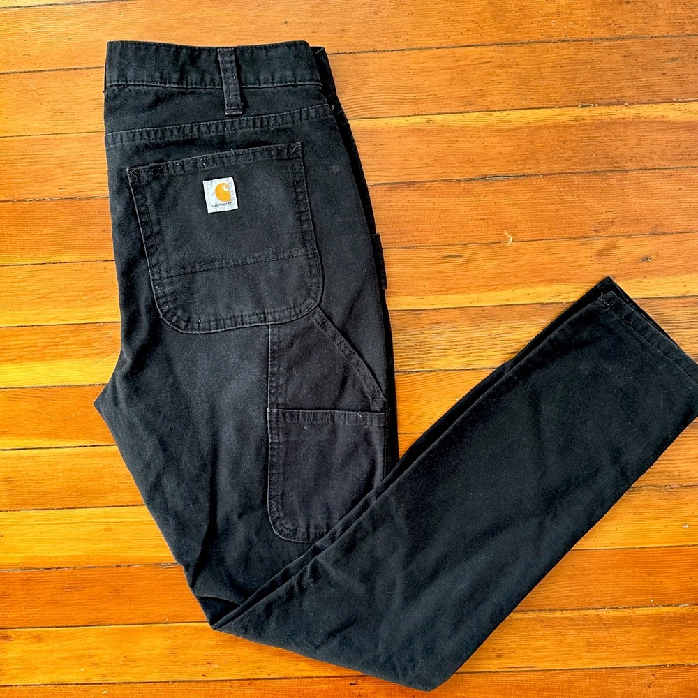 Carhartt women’s WORK PANTS slim leg size 6 BLACK